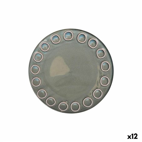 Assiette plate La Mediterránea Almudena Gris (12 Unités)