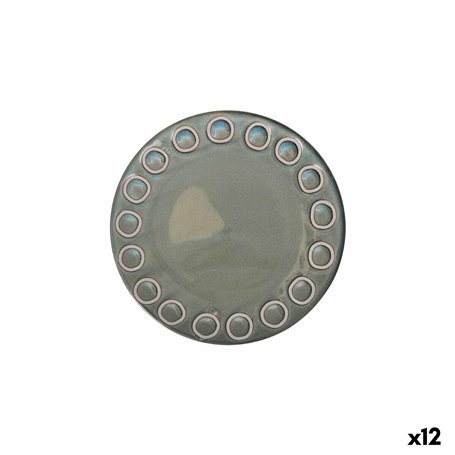 Assiette plate La Mediterránea Almudena Gris (12 Unités)