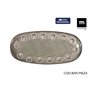 Plat à Gratin La Mediterránea Almudena Gris Oblongue 25 x 12 x 2,2 cm (24 Unités)