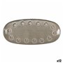 Plat à Gratin La Mediterránea Almudena Gris Oblongue 33 x 14,8 x 2,7 cm (12 Unités)