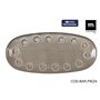 Plat à Gratin La Mediterránea Almudena Gris Oblongue 33 x 14,8 x 2,7 cm (12 Unités)