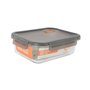 Boîte à lunch hermétique MasterChef Gris Transparent Rectangulaire 1,5 L (6 Unités)