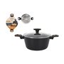 Casserole avec Couvercle MasterChef 24 cm 2,5 mm (4 Unités)
