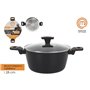 Casserole avec Couvercle MasterChef 28 cm 2,5 mm (4 Unités)