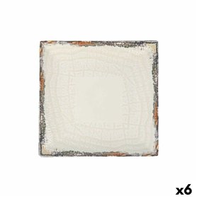 Assiette plate La Mediterránea Albus 24 x 24 x 2 cm (6 Unités)