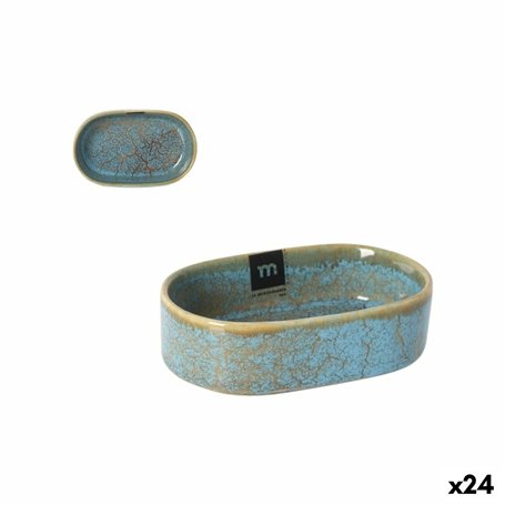 Plat à Gratin La Mediterránea Scratch blue 13 x 8 x 4 cm (24 Unités)
