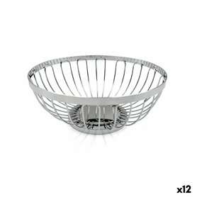 Corbeille à Pain My Bar Argenté Métal ø 20,5 x 8,5 cm (12 Unités)