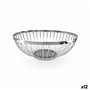 Corbeille à Pain My Bar Argenté Métal 25,5 x 9,5 cm (12 Unités)