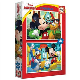 Puzzle Educa Mickey Mouse Fun House 2 x 48