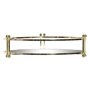 Plateau apéritif DKD Home Decor 21,5 x 21,5 x 5,5 cm Miroir Doré Métal Glam