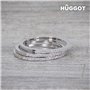 Bague en Argent Massif 925 et Zirconites Three Hûggot