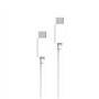 CABLE USB-C USB-C 0,5M BLANC