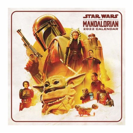 Disney Star Wars Calendrier 2022 – Calendrier familial mensuel 30 x 30 cm – Produit officiel