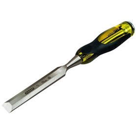 STANLEY 0-16-257 Ciseau Bois Dynagrip Prof - Taille : 16 Mm Gamme FATMAX - Indémanchable Et Incassable - Usage Intensif - Poigné