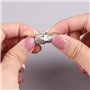 Trixie Tube d'Étiquette Porte-Adresse/Nom Pendentif d'Identification Étanche en Métal Chromé pour Chien/Chat/Animaux de Compagni
