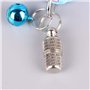 Trixie Tube d'Étiquette Porte-Adresse/Nom Pendentif d'Identification Étanche en Métal Chromé pour Chien/Chat/Animaux de Compagni