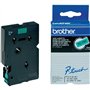 Brother TC-791 Ruban laminé Noir sur Vert