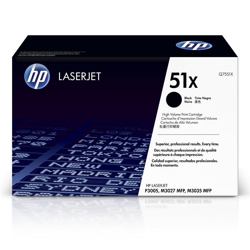 HP 51X Cartouche de Toner pour imprimante Laser monochrome