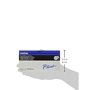 Brother TC201A PTOUCH Ruban laminé 12 mm/7,7 m Blanc/Noir
