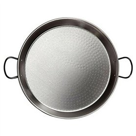 Vaello Campos Poêle à Paella en Acier Poli, La Valenciana, 42 cm