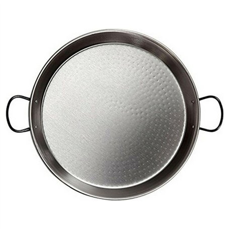 Vaello Campos Poêle à Paella en Acier Poli, La Valenciana, 42 cm