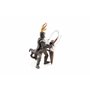 Papo - Figurine Maître des Armes avec Cimier Taureau, Héros du Monde Médiéval, Jouet enfant dès 3 Ans - Immersion dans l'Âge des