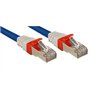 Lindy 45380 Câble patch cat.6 (A) S/FTP PIMF Premium 10 Gbit sans halogène 15 m Bleu