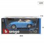 Bburago - 12025Bl - Véhicule Miniature - Modèle À L'Échelle - Porsche 356 B Cabriolet - 1961 - Echelle 1/18 Coloris aléatoire