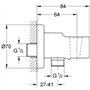 Grohe Support Mural pour Douchette à Main Relaxa Ultra 28679000 (Import Allemagne)