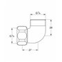 GROHE Coude de Raccordement Pièces Détachées 12419000 (Import Allemagne)