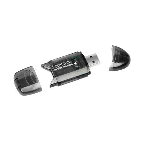 LogiLink CR0007 Lecteur de carte USB 2.0 SD/SDHC/MMC/RS-MMC Noir