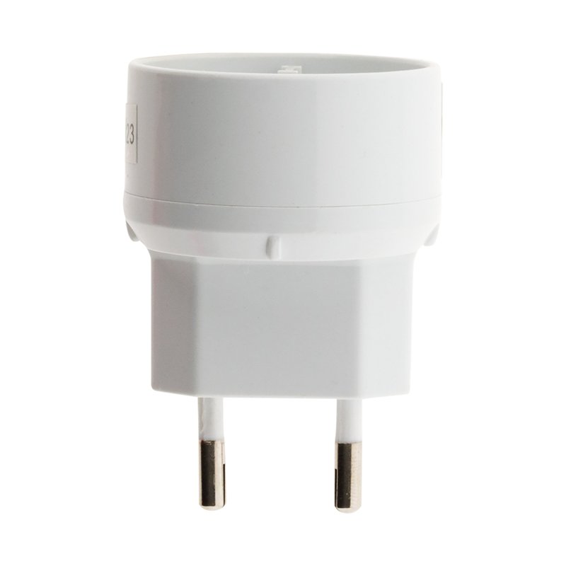 Image secondaire de Adaptateur M Euro / F USA Blanc