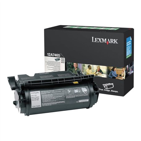 Toner Original LEXMARK 12A7465 Negro - 12A7465 [PAG-32000]