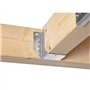 Alberts 331306 Support U | type A - ailes extérieures | galvanisé Sendzimir | 80 x 120 mm | Set de 25 pièces