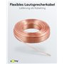 Wentronic 10m 2X 1.5mm Câble pour Enceinte - Transparent