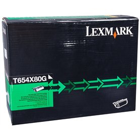Lexmark T654X80G Cartouche - rendement extra longue duree - noir - pour T654 et T656