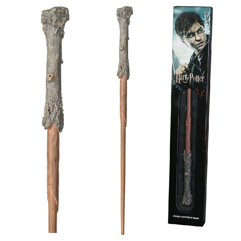 The Noble Collection Baguette Harry Potter dans Une boîte à fenêtre Standard - Baguette du Monde Sorcier de 35,5 cm