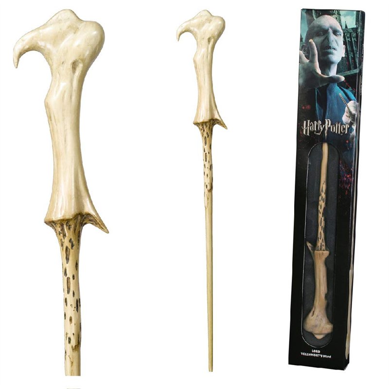 The Noble Collection - Lord Voldemort Wand in A Standard Windowed Box - 15in (37cm) Wizarding World Wand - Harry Potter Film Set