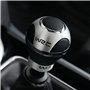 WRC pommeau lumineux bleu alu brossé 3 types d'éclairage. montage universel