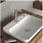 SCHÜTTE Mitigeur de lavabo Cornwall, batterie de salle de bains, robinet pour la salle de bains, mitigeur avec vidage, chrome, m