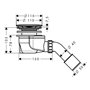 Hansgrohe 60056000 7952182 Staro'90 Kit complet Robinetterie d'écoulement Chromé