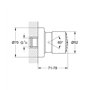 Grohe 28198000 Mitigeur Douche Thermostatique Chromé, 1,27 Cm (1/2")