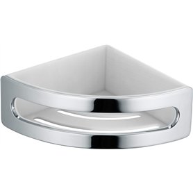 Keuco 11657010000 Elegance Panier d'angle de douche Chrome/blanc