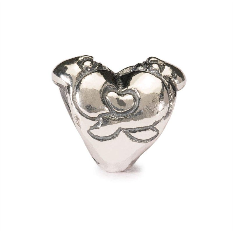Trollbeads - 11157 - Drops Femme - Coeur - Acier Inoxydable