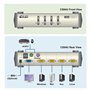 Aten Switch CS84U-AT Commutateur 1 x PS/2 / 2 x USB / 1 x VGA / 4 x SPHD ports
