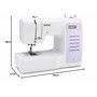 Brother FS20S (Nouveau Modèle) Machine à coudre électronique pour Débutants, White