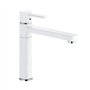 Kludi 389739175 Zenta Black&White Robinet d'évier de Cuisine, Blanc/Chrome