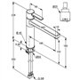 Kludi 389739175 Zenta Black&White Robinet d'évier de Cuisine, Blanc/Chrome