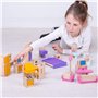 Bigjigs Toys Boîte de Jeu Patrimoine Lot de Meubles pour Maison de Poupée | Jouet Traditionnel | Jeu Éducatif | Cadeau Enfant | 