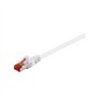 Goobay 95491 CAT 6 Câble de Liaison Ethernet Réseau, SFTP (PiMF), Blanc, 10 m Longueur